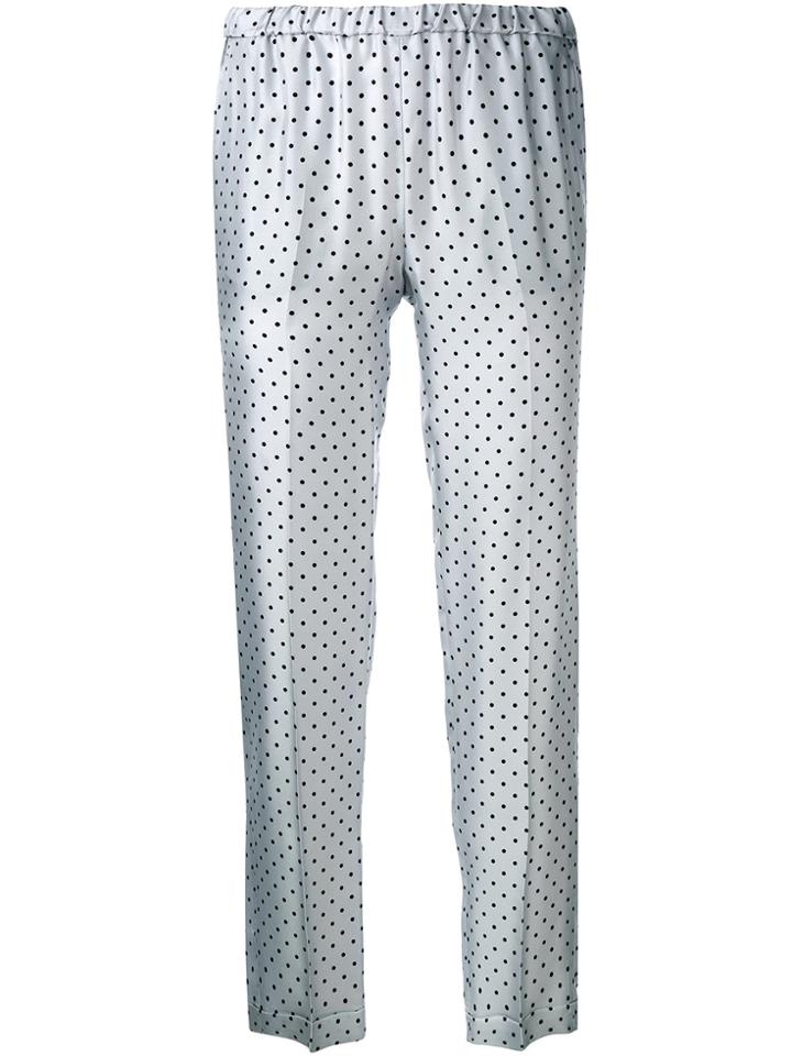 Alberto Biani Polka Dot Trousers - White