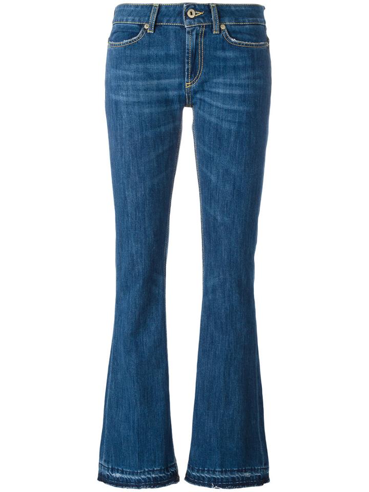 Dondup Flared Jeans, Women's, Size: 27, Blue, Cotton/polyester/spandex/elastane