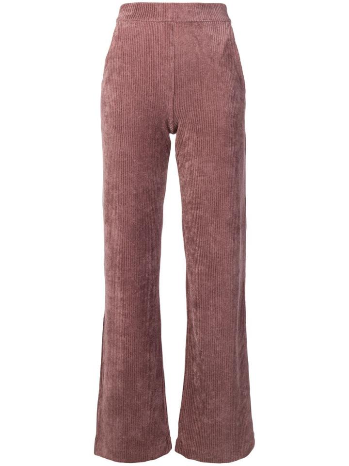 Majestic Filatures Boot-cut Trousers - Pink & Purple