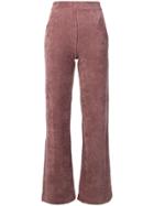 Majestic Filatures Boot-cut Trousers - Pink & Purple