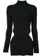 Yang Li - Cut-out Jumper - Women - Polyester/spandex/elastane/viscose - 42, Black, Polyester/spandex/elastane/viscose