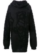 Strateas Carlucci 'imago' Hooded Jumper, Adult Unisex, Size: Small, Black, Wool