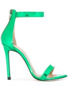 Marc Ellis Metallic Ankle Strap Sandals - Green