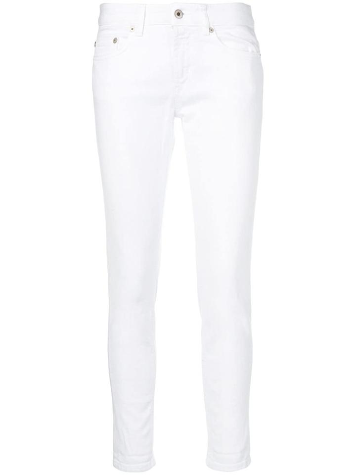 Dondup Skinny Cropped Trousers - White