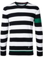 Loveless Striped Jumper, Men's, Size: 2, Green, Silk/cotton/rayon