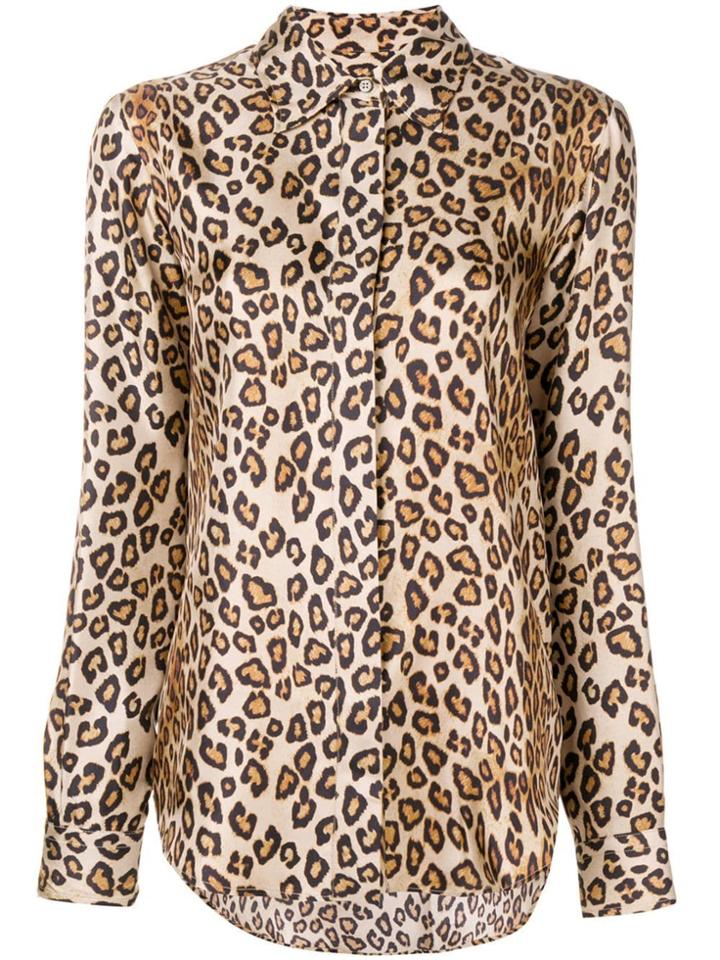 Alberto Biani Leopard Print Shirt - Neutrals