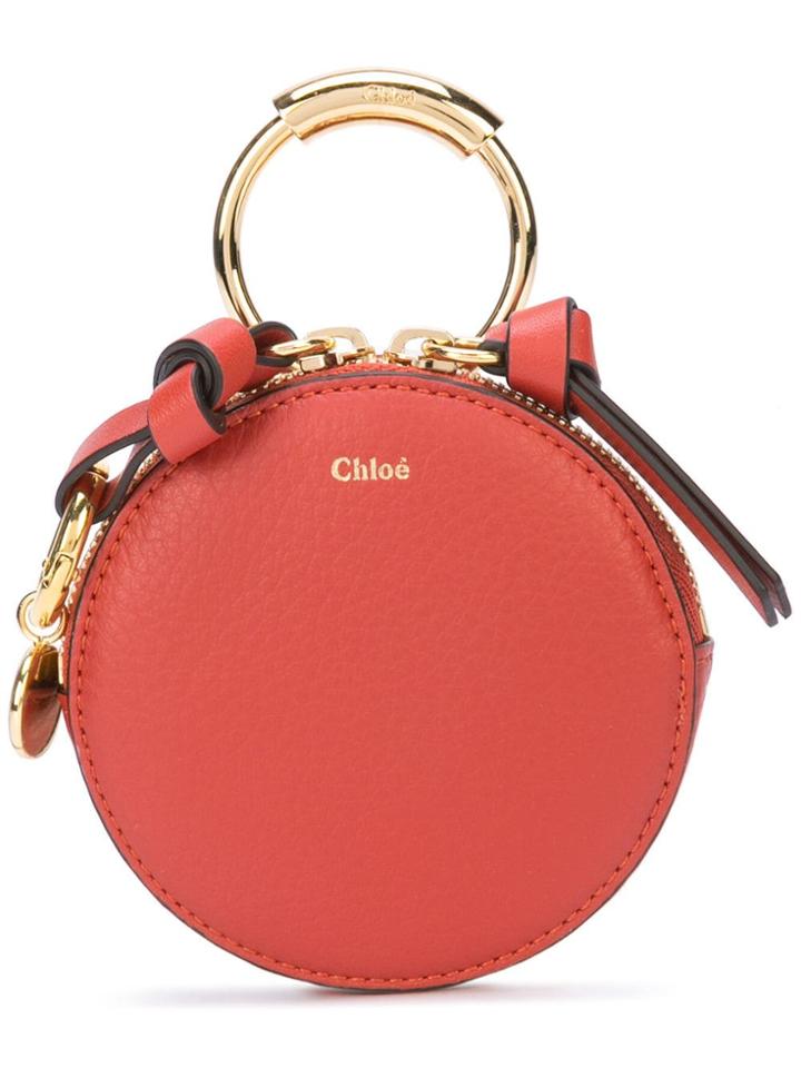 Chloé Chloé Chc17wp950h9q 647 Earthy Red Leather/fur/exotic