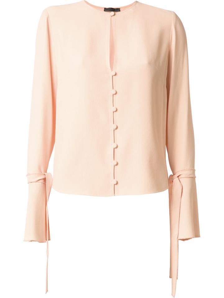 Talie Nk Long Sleeves Shirt, Women's, Size: 42, Nude/neutrals, Acetate/viscose