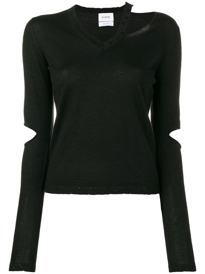 Barrie Cut-out Detail Jumper - Black