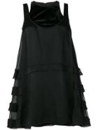 Valentino Satin Cut Out Mini Dress - Black