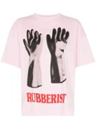 Christopher Kane Rubberised Glove Print T-shirt - Pink
