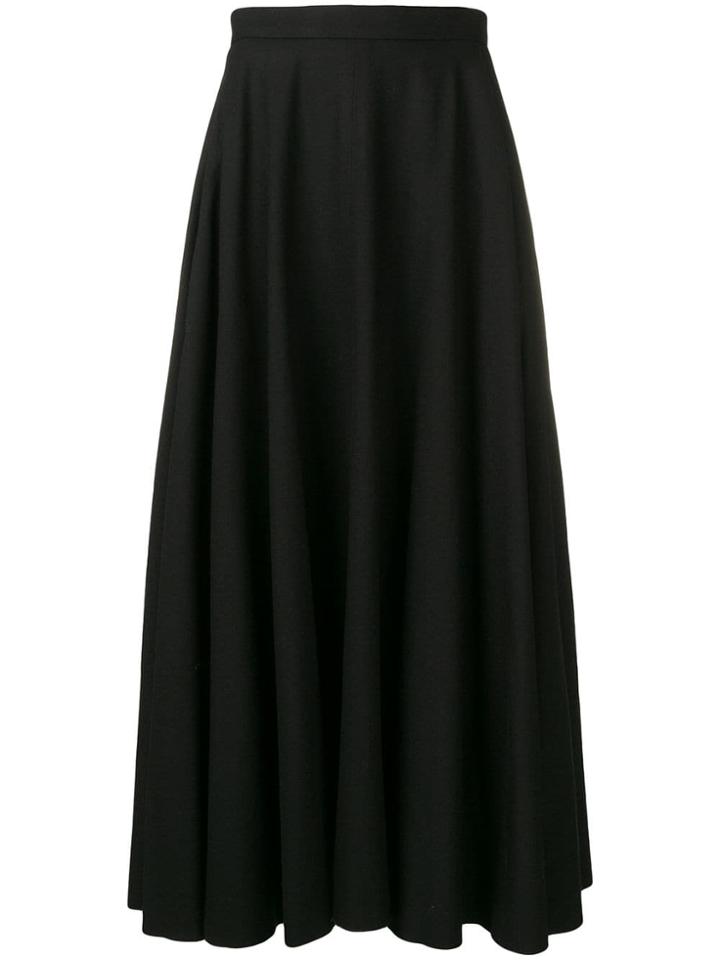Nina Ricci Midi Full Skirt - Black