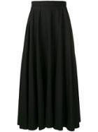 Nina Ricci Midi Full Skirt - Black