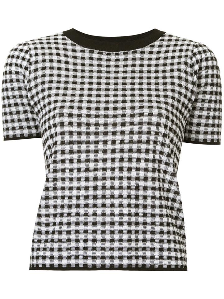 G.v.g.v. Gingham Checked T-shirt - Black
