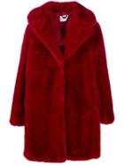 Be Blumarine Faux Fur Coat - Red