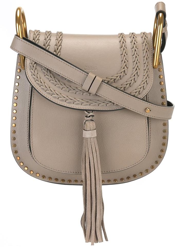 Chloé - 'hudson' Shoulder Bag - Women - Calf Leather/calf Suede - One Size, Women's, Grey, Calf Leather/calf Suede