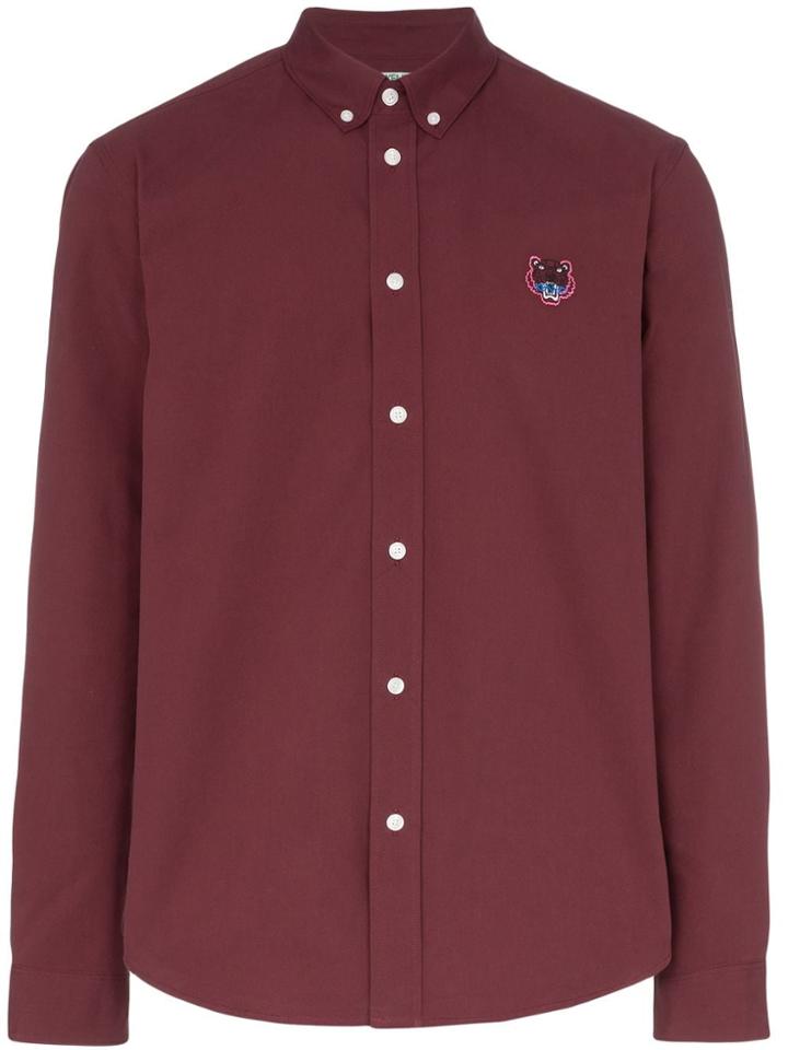 Kenzo Tiger Embroidery Shirt - Red