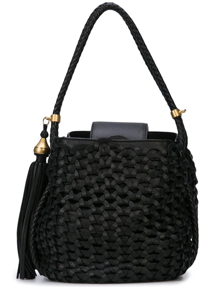 Oscar De La Renta Perforated Tote Bag - Black
