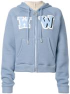 Off-white Ww Patches Hoodie - Blue