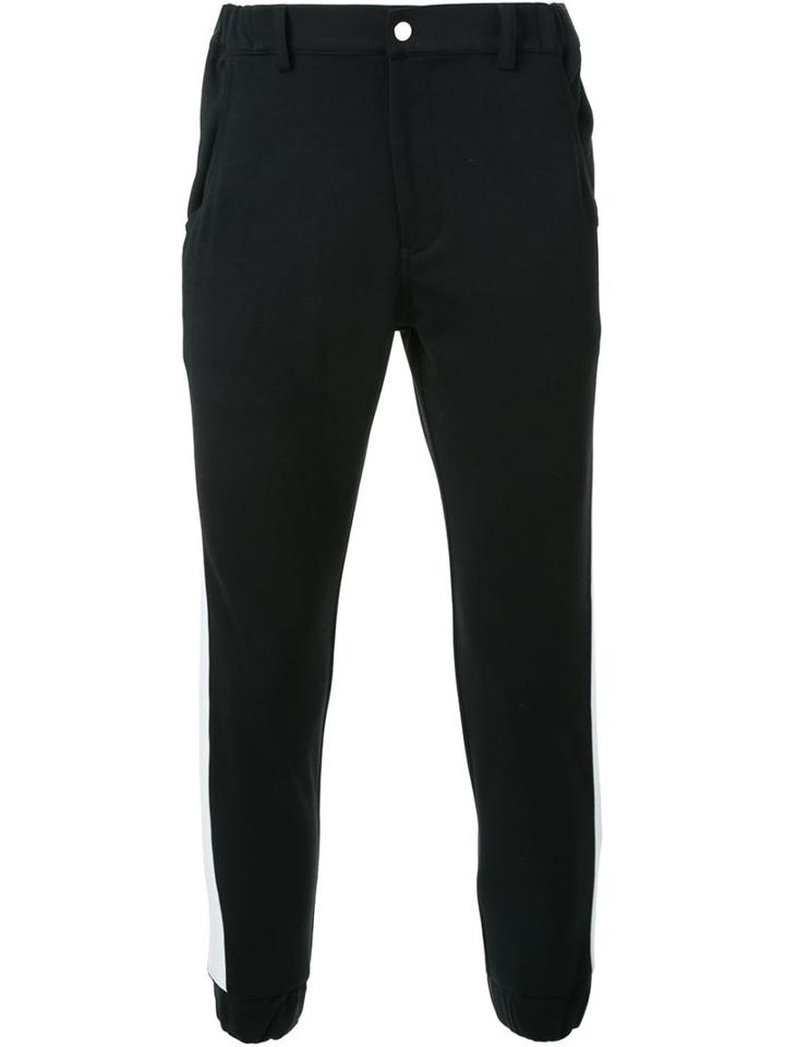 Loveless Side Stripe Track Pants, Men's, Size: 1, Black, Cotton/nylon/polyurethane