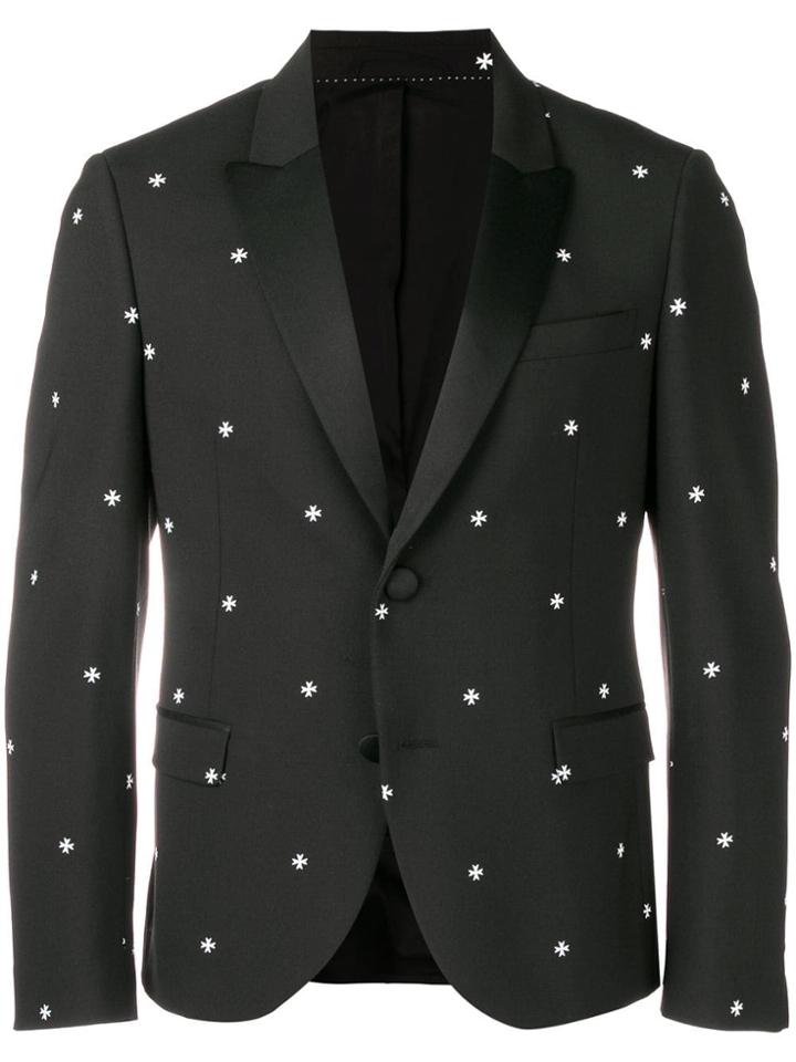 Neil Barrett Cross Slim-fitted Blazer - Black