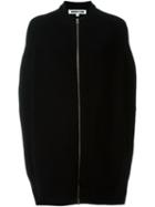 Mcq Alexander Mcqueen Cocoon-style Knit Jacket, Women's, Size: Small, Black, Wool