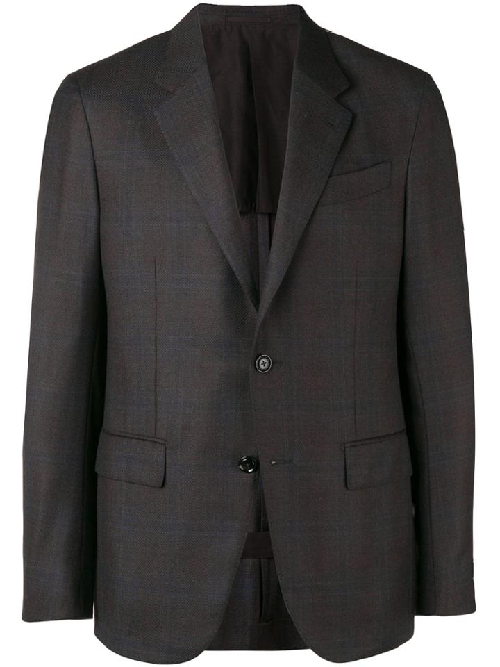 Ermenegildo Zegna Single Breasted Blazer - Brown