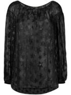 Saint Laurent Star Pattern Gypsy Blouse - Black