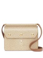 Burberry Mini Fish-scale Print Title Bag With Pocket Detail - Neutrals