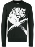 Plein Sport Panther Print Sweatshirt - Black