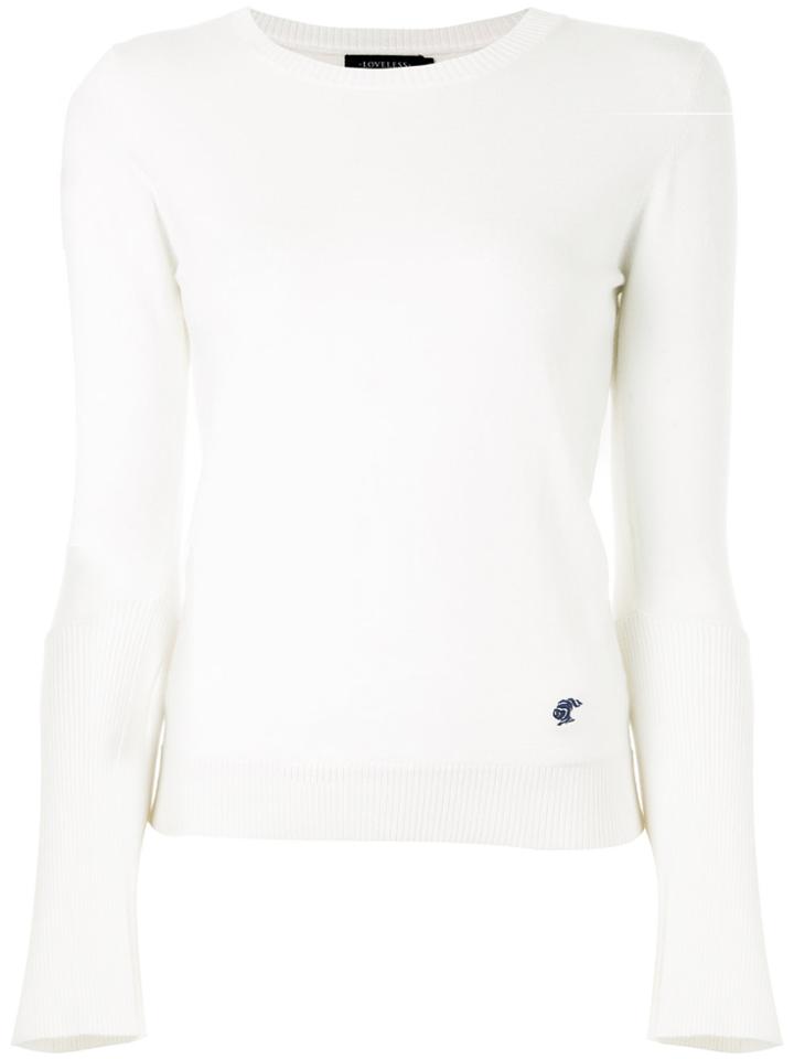 Loveless Crew Neck Jumper - White