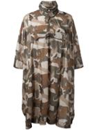 Woolrich - Camouflage Coat - Women - Polyamide - One Size, Women's, Brown, Polyamide