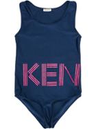 Kenzo Kids Logo Swimsuit - Blue