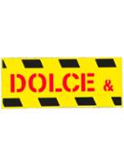Dolce & Gabbana Diagonal Striped Logo Patch - Yellow