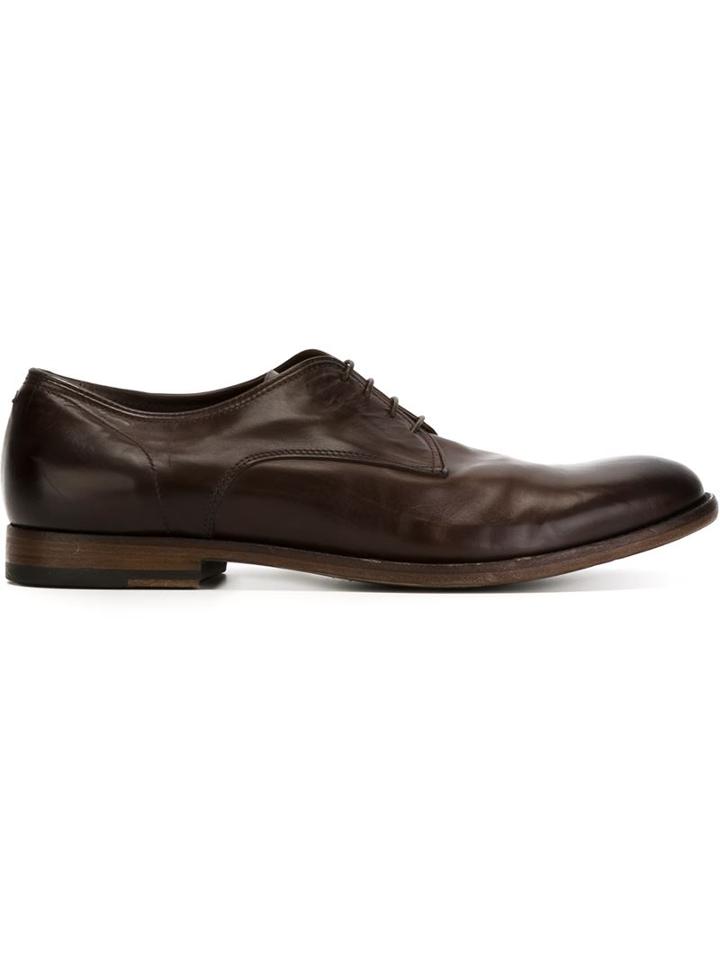 Pantanetti Distressed Derby Shoes
