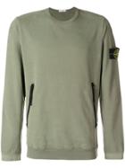 Stone Island Zipped Pocket Sweatshirt - Green