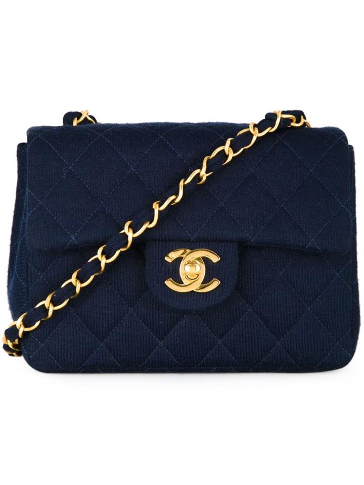 Chanel Vintage Mini Jersey Flap Shoulder Bag