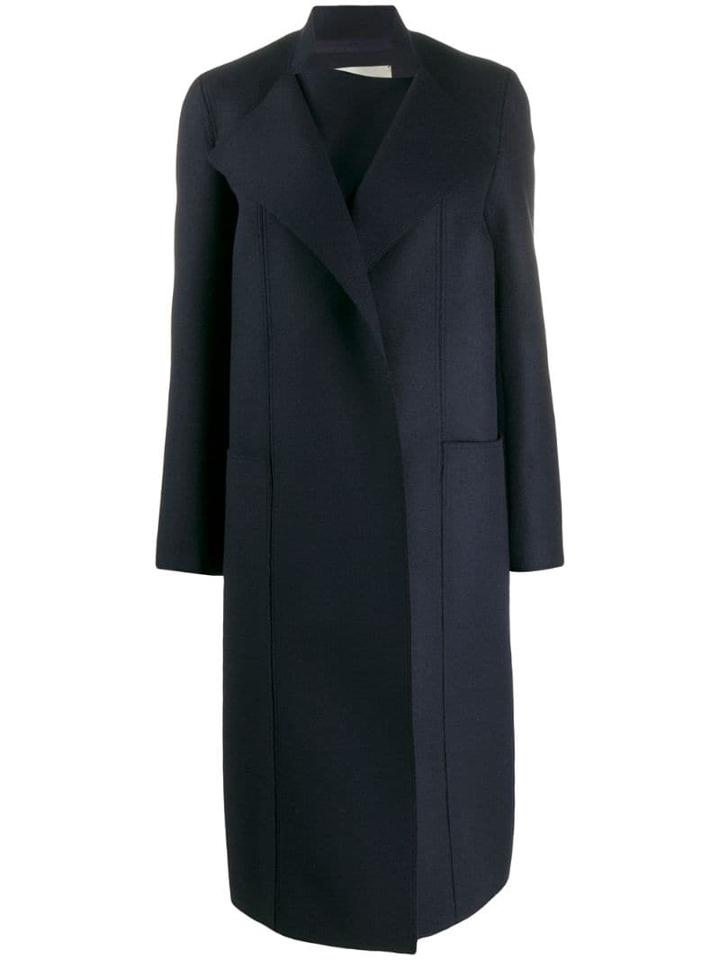Maison Rabih Kayrouz Single-breasted Fitted Coat - Blue