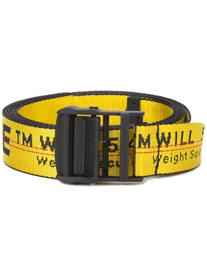 Off-white Industrial Logo Belt - Yellow