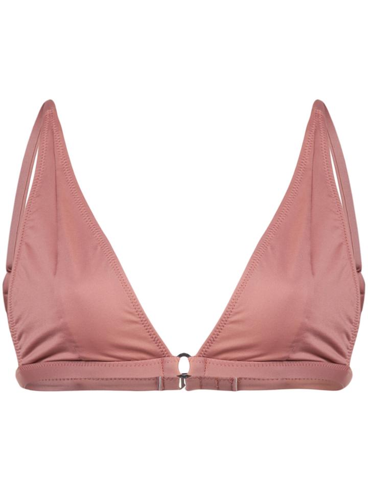 Fleur Du Mal Built Up Triangle Bikini Top - Pink & Purple
