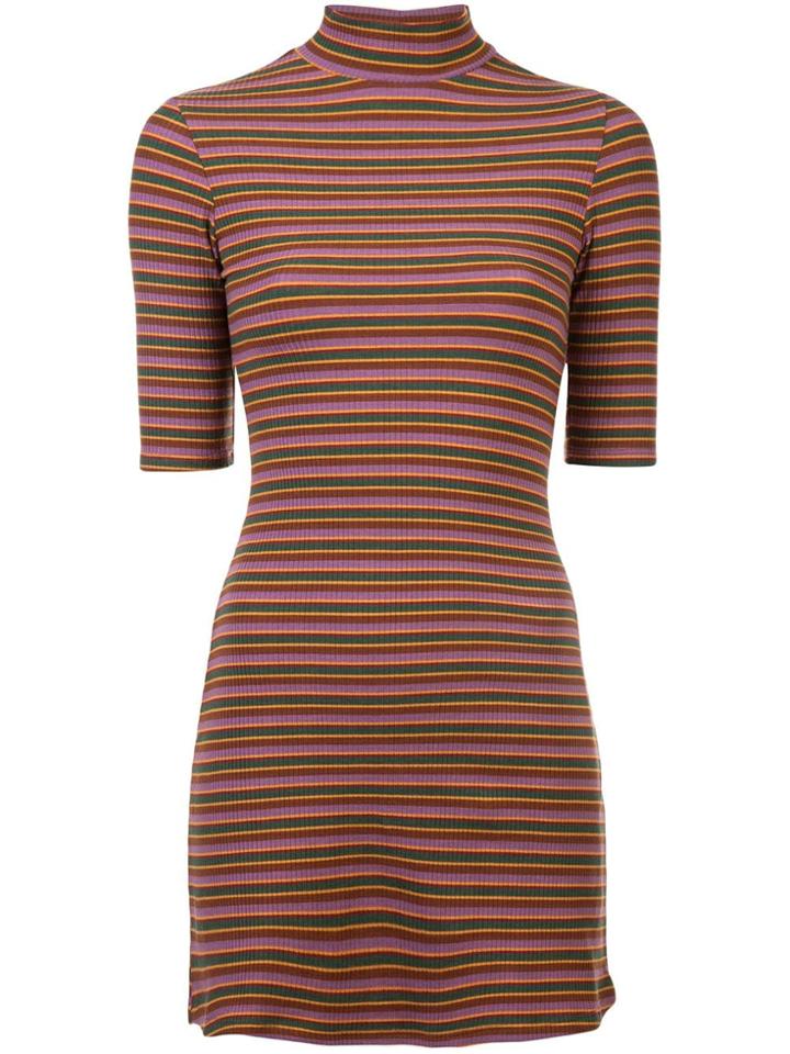 Reformation Fitted Mini Dress - Pink
