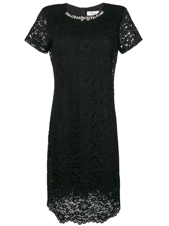 Blugirl Floral Lace Dress - Black