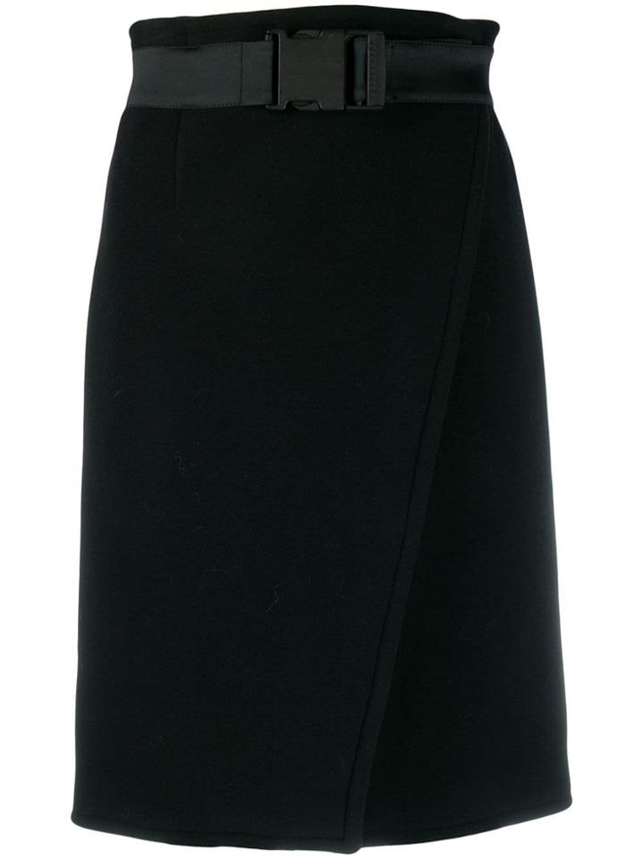 Gianluca Capannolo. Wrap-front A-line Skirt - Black