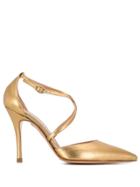 Roberto Festa Night Pointed Toe Pumps - Gold