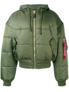 Vetements Reversible Bomber Jacket, Men's, Size: Small, Green, Cotton/nylon/polyester