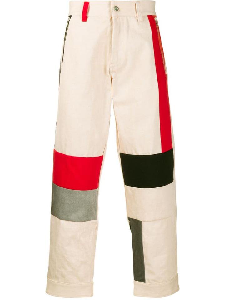 Diesel Red Tag Colour-block Jeans - Neutrals