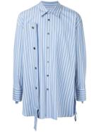 Wooyoungmi Striped Strap Shirt - Blue