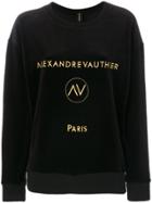 Alexandre Vauthier Logo Sweatshirt - Black