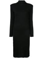 Bevza Balaclava Knitted Dress - Black