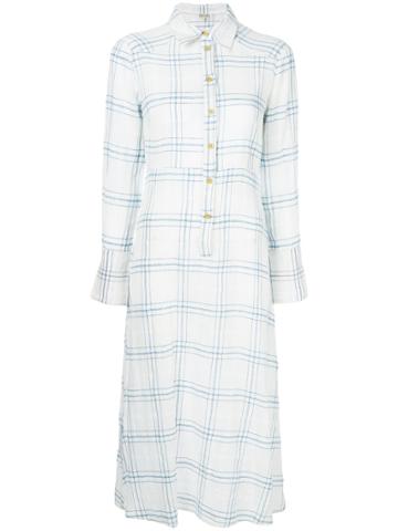Belize Officiel Silas Check Dress - White